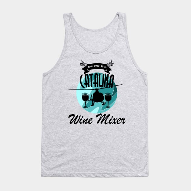 Catalina Wine Mixer Blue Tank Top by Danispolez_illustrations